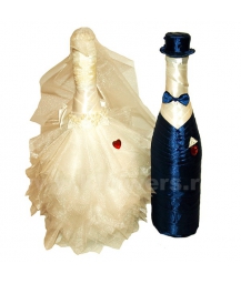 декор шампанского жених и невеста