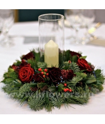 Композиция цветов новогодняя 47